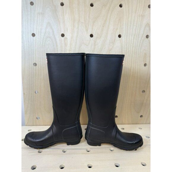 Hunter Original Women's Tall Rubber Rain Boots Black Matte Size 7 EUC $190 - Picture 9 of 15